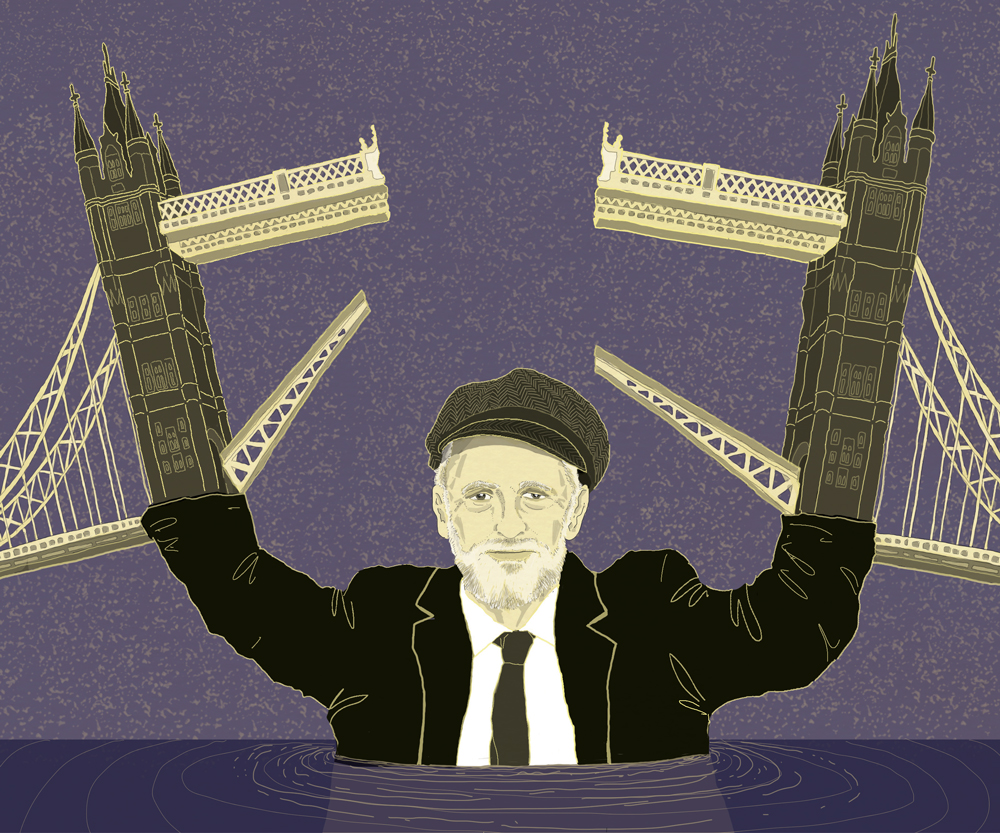 corbyn-antisemita-illiberale-laburista-gran-bretagna-politica-bhl-bernard-henry-levy-politica-la-stampa-newspaper-editoriale-fabio-delvo-delvox-illustrations-illustrazioni-publishing