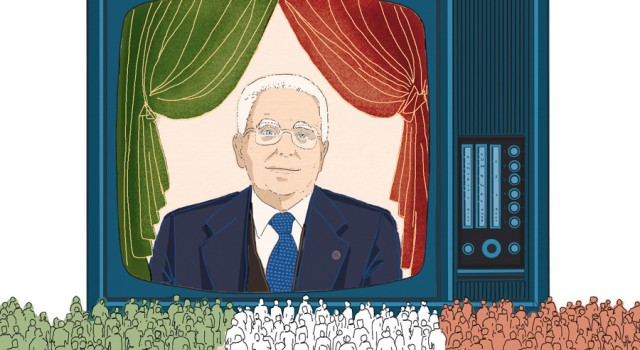 mattarella-discorso-presidenza-repubblica-italia-popolo-politica-la-stampa-newspaper-editoriale-fabio-delvo-delvox-illustrations-illustrazioni-publishing